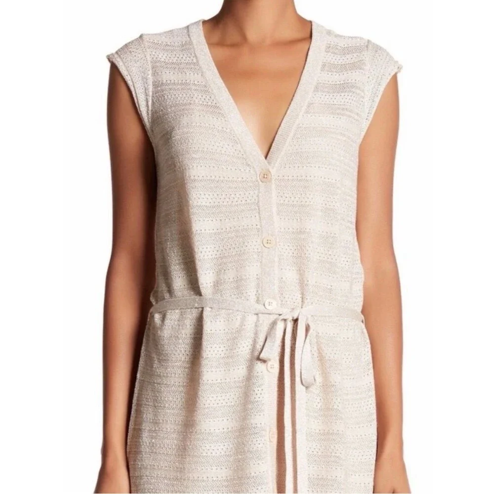 New Zadig & Voltaire Beige Crochet Knit Dress or Cover up